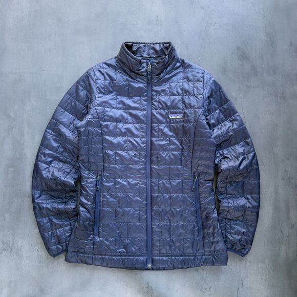 Patagonia Jackets & Blazers - Patagonia Nano Puff Jacket Womens XS Navy Blue PrimaLoft Insulated 84217 FA19
